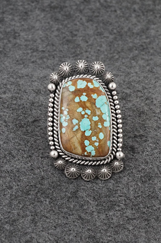 Turquoise & Sterling Silver Ring - Michael Calladitto - Size 7.5