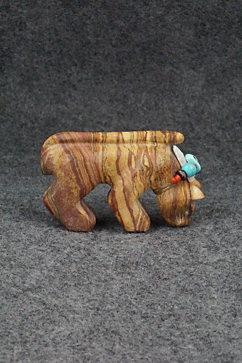 Mountain Lion Zuni Fetish Carving - Douglas Martza