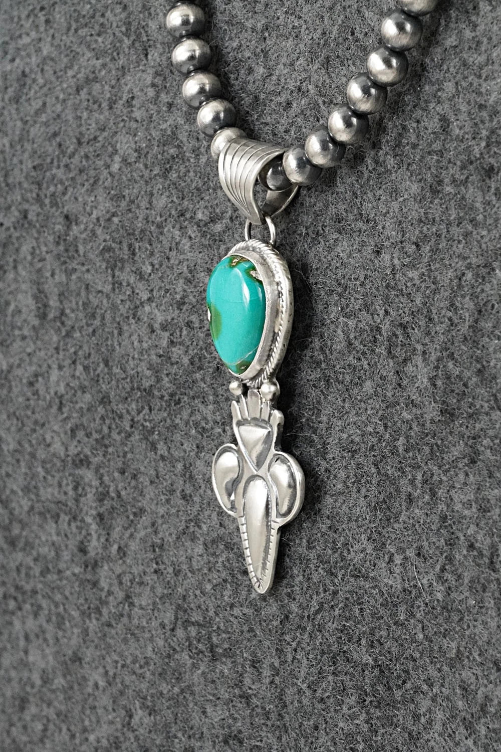 Turquoise & Sterling Silver Necklace - Gary Shorty