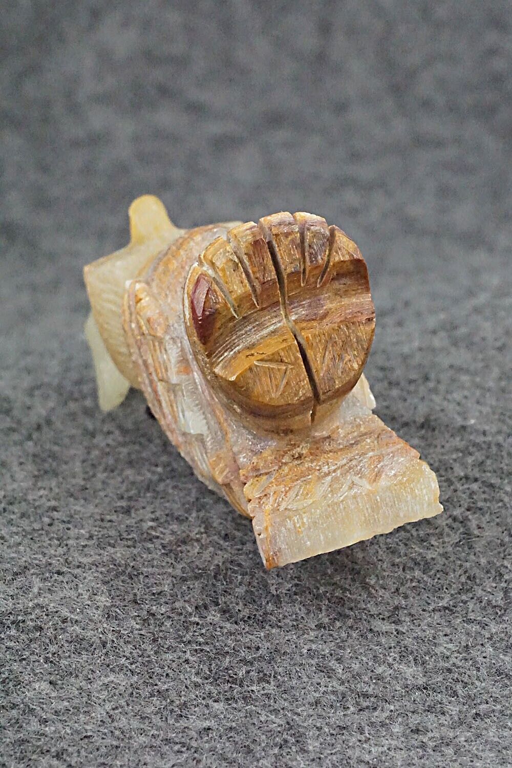 Horned Owl Zuni Fetish Carving - Douglas Martza