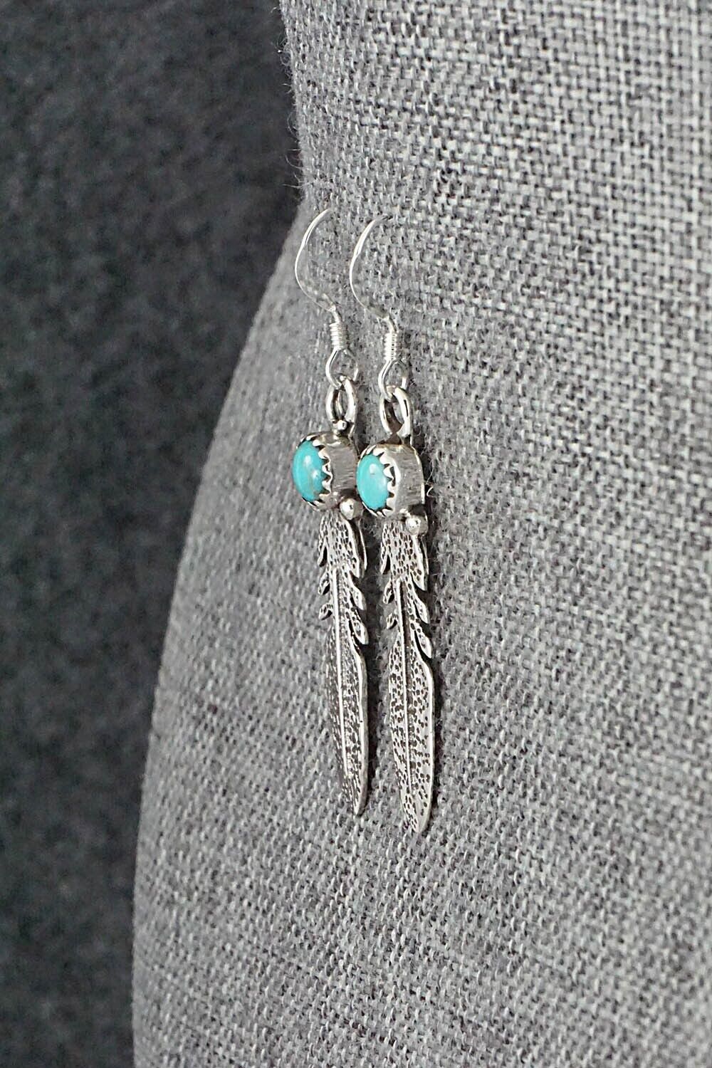 Turquoise & Sterling Silver Earrings - Sharon McCarthy