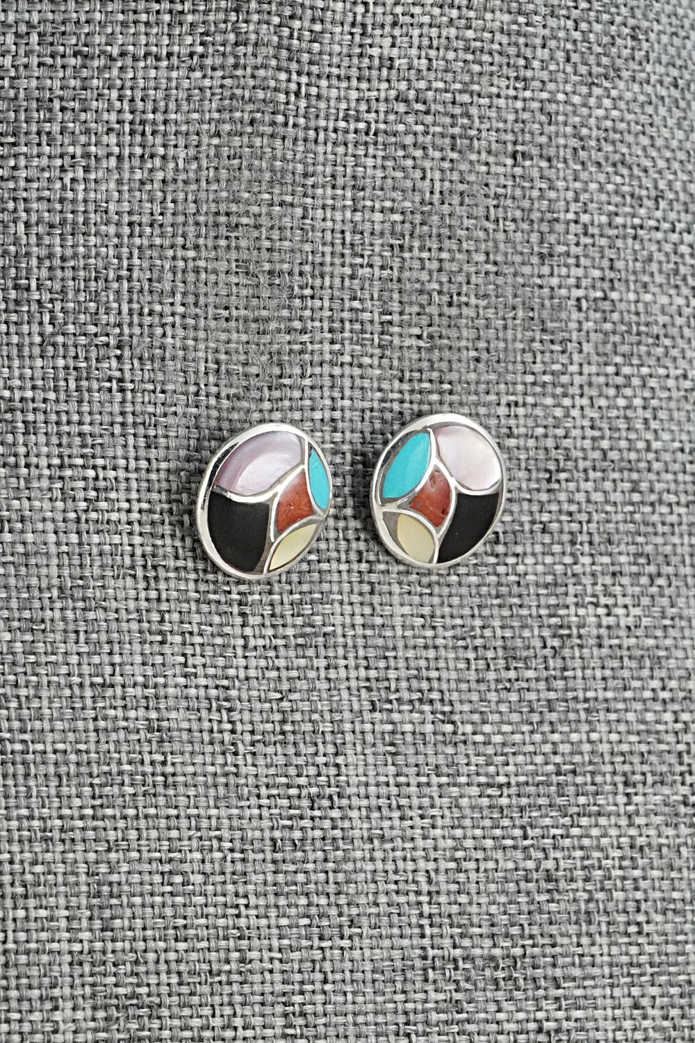Multi-Stone & Sterling Silver Earrings - Orena Leekya