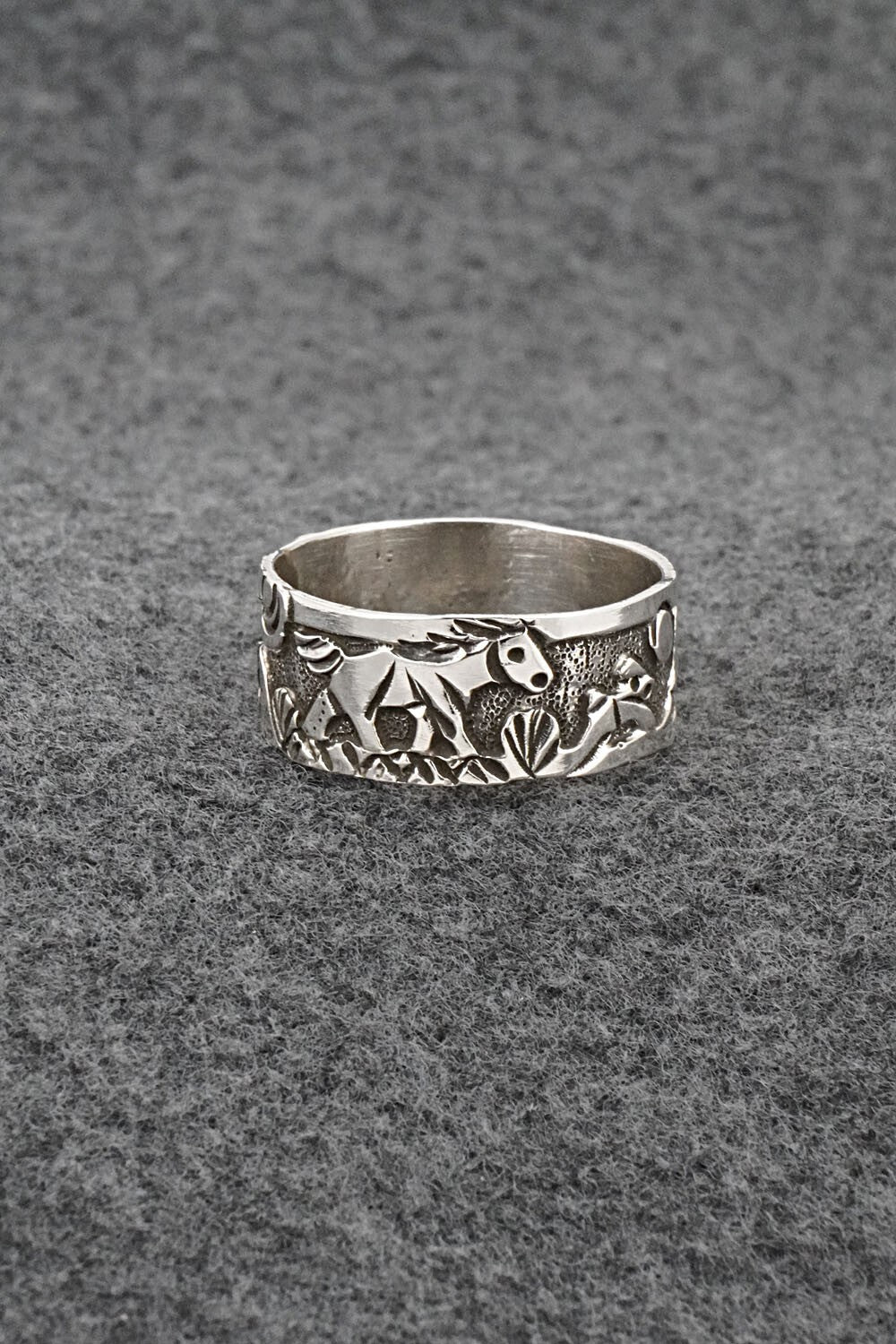 Sterling Silver Ring - Lloyd Becenti - Size 14