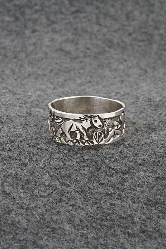 Sterling Silver Ring - Lloyd Becenti - Size 14
