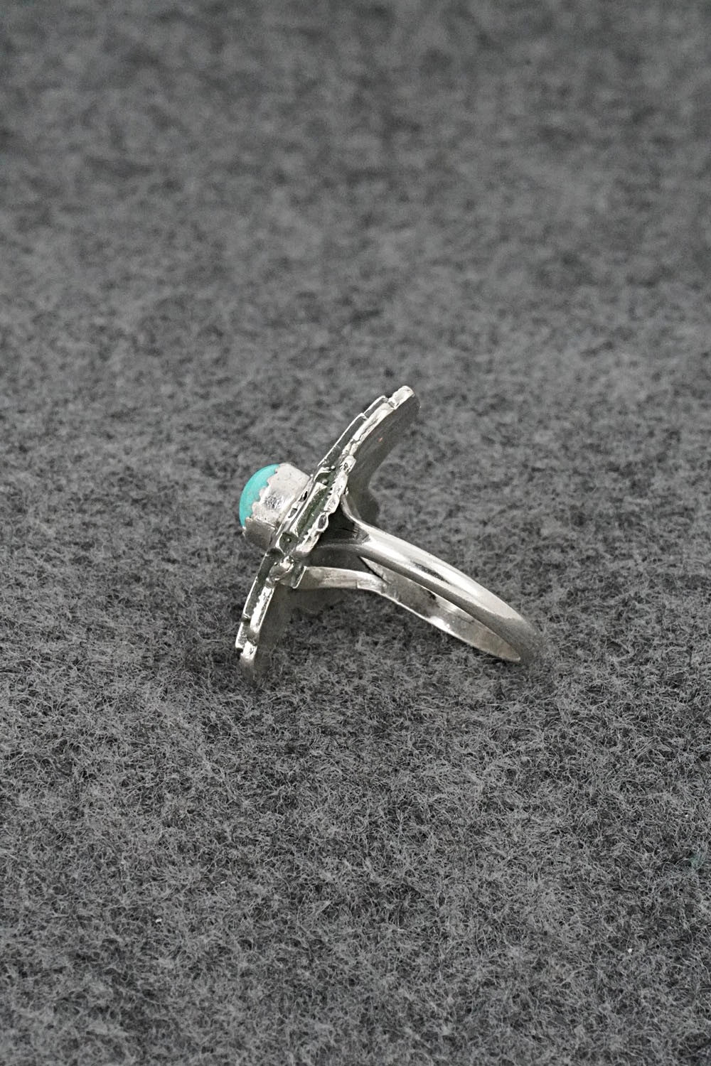 Turquoise and Sterling Silver Ring - Letricia Largo - Size 6.75
