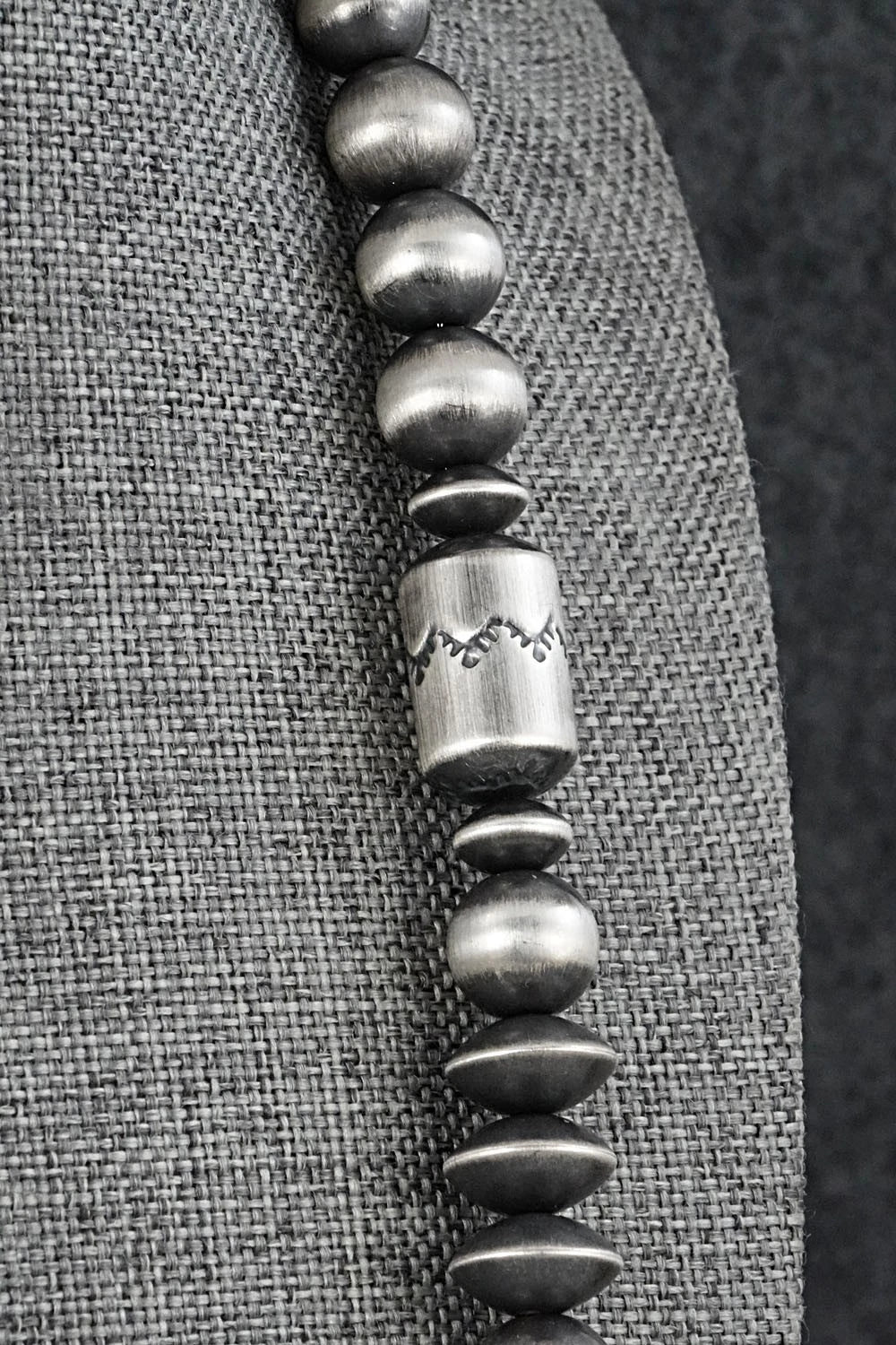 Sterling Silver Navajo Pearl Necklace 28" - Rose Martin