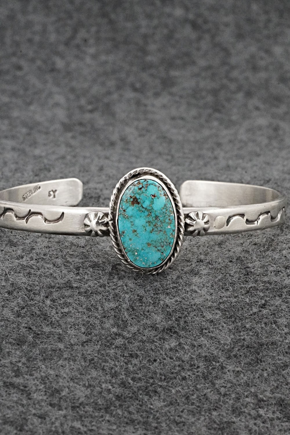 Turquoise & Sterling Silver Bracelet - Samuel Yellowhair