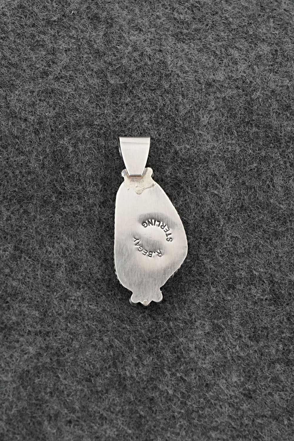Turquoise & Sterling Silver Pendant - Rena Begay