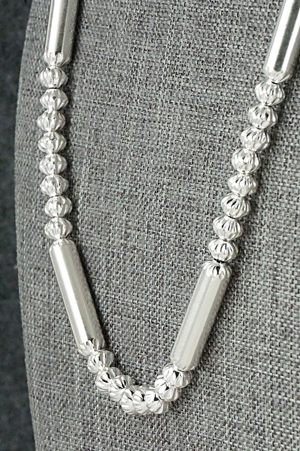 Sterling Silver Navajo Pearl Necklace - Tonisha Haley