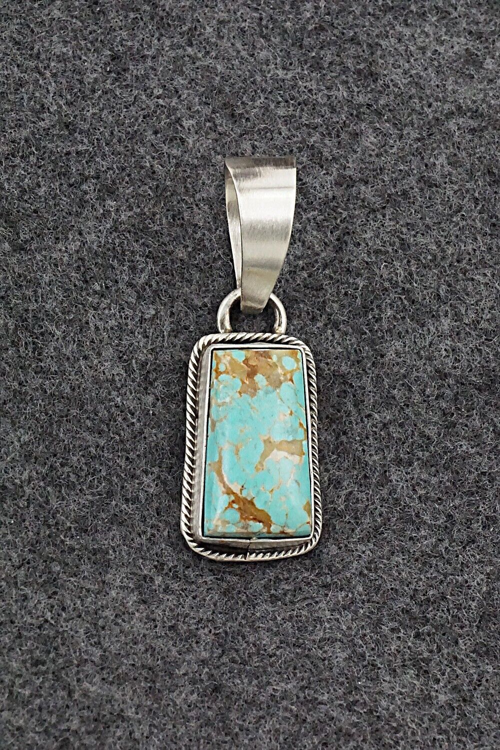 Turquoise & Sterling Silver Pendant - Randy Billy