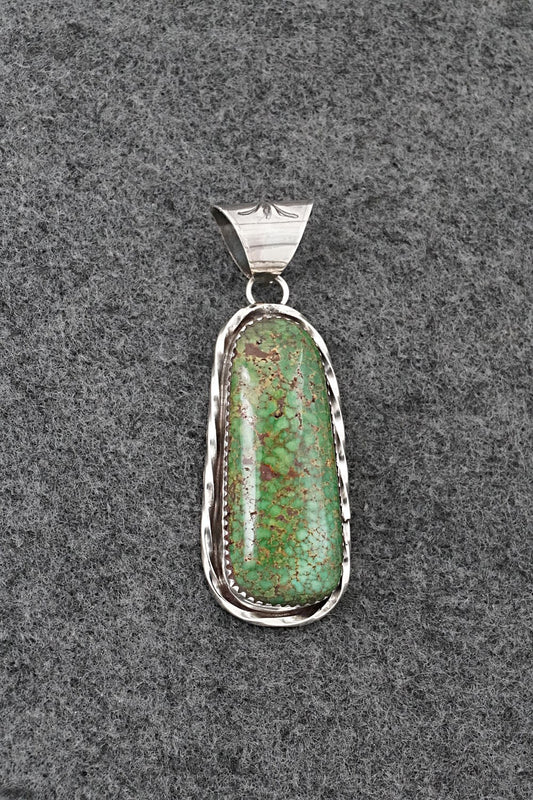 Turquoise & Sterling Silver Pendant - Ernest Hawthorne