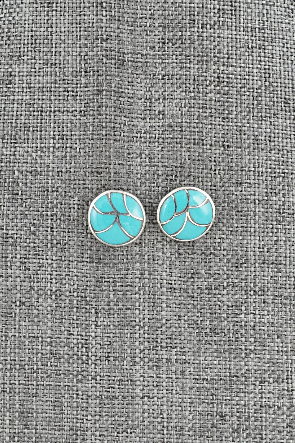 Turquoise & Sterling Silver Earrings - Orena Leekya