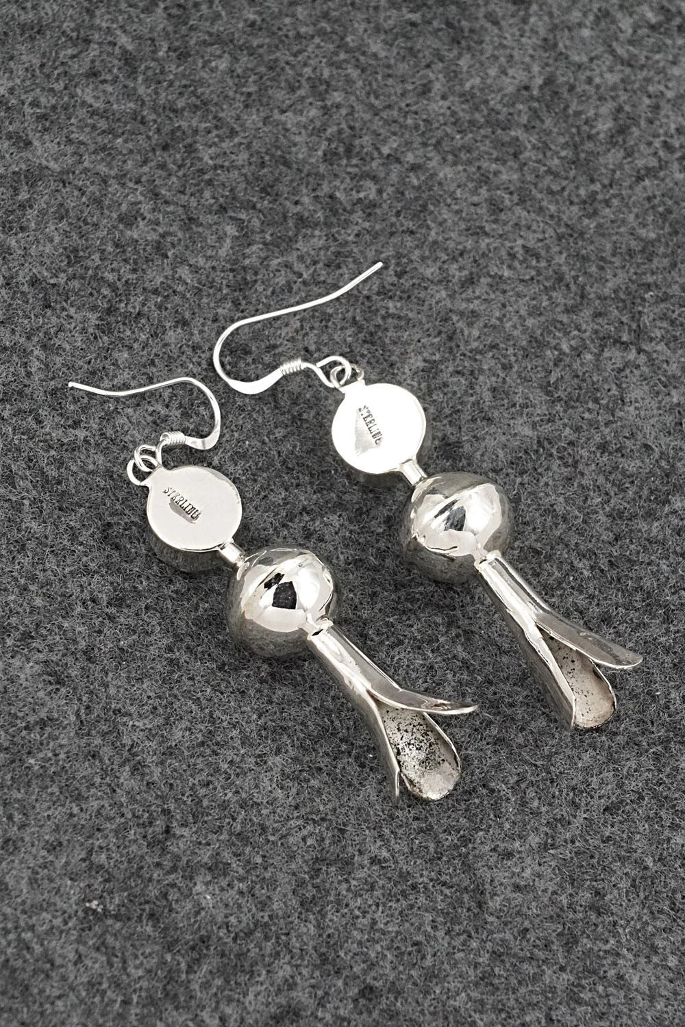 Turquoise & Sterling Silver Blossom Earrings - Emily Tsosie