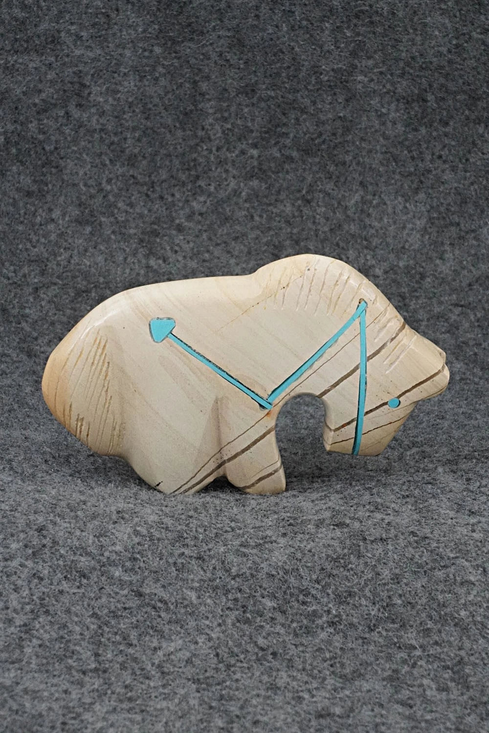 Horse Zuni Fetish Carving - Kenric Laiwakete