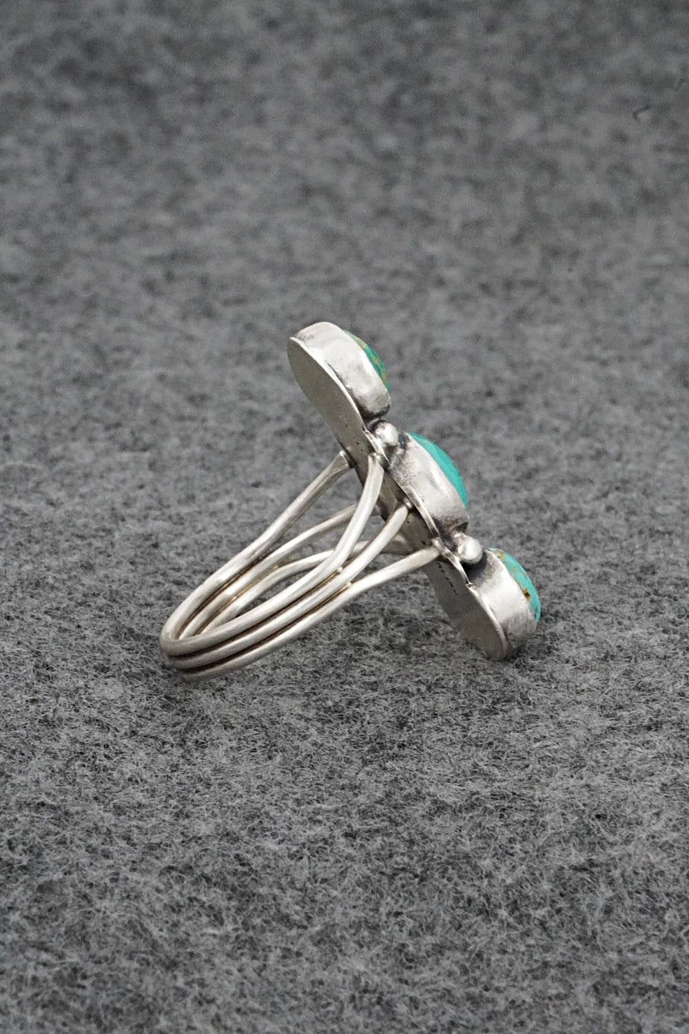 Turquoise & Sterling Silver Ring - Verley Betone - Size 10.5