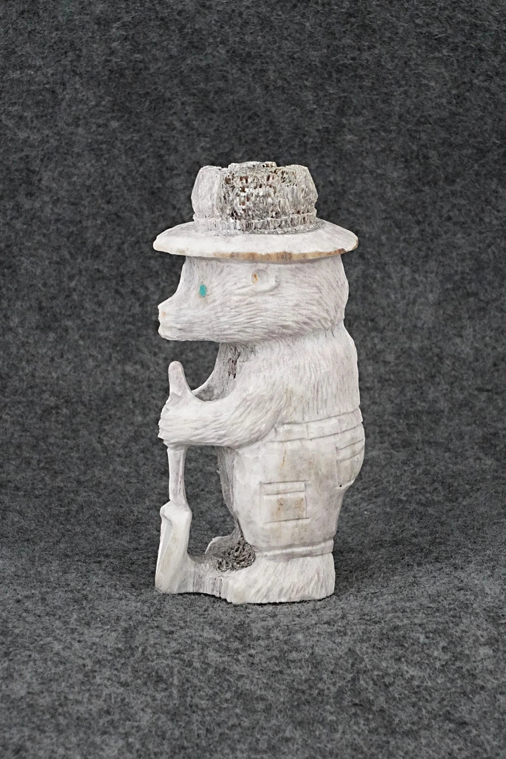 Smokey Bear Zuni Fetish Carving - Chris Peina