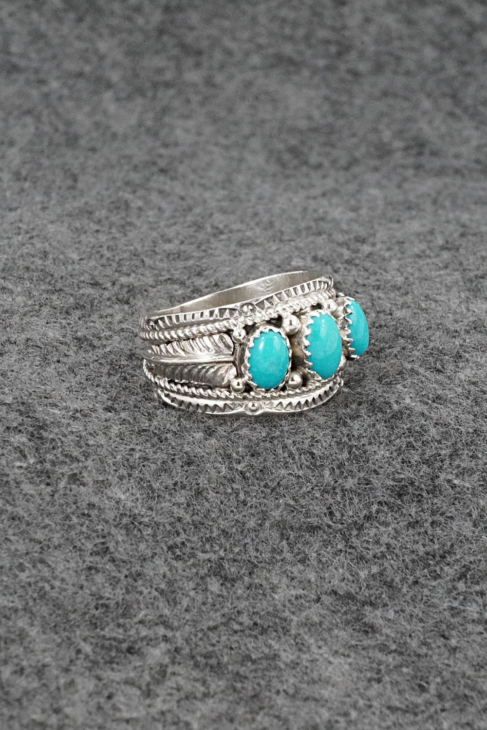 Turquoise & Sterling Silver Ring - Betty Begaye - Size 10