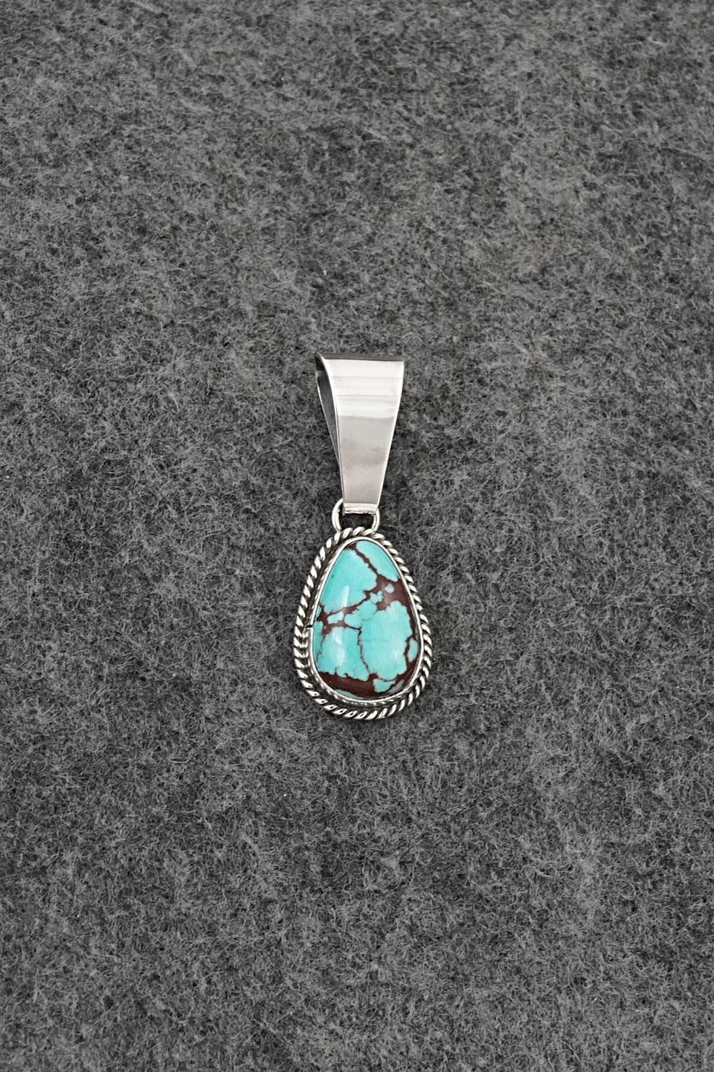 Turquoise & Sterling Silver Pendant - Eugene Gruber