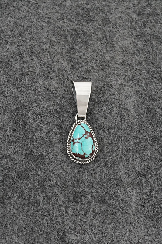 Turquoise & Sterling Silver Pendant - Eugene Gruber