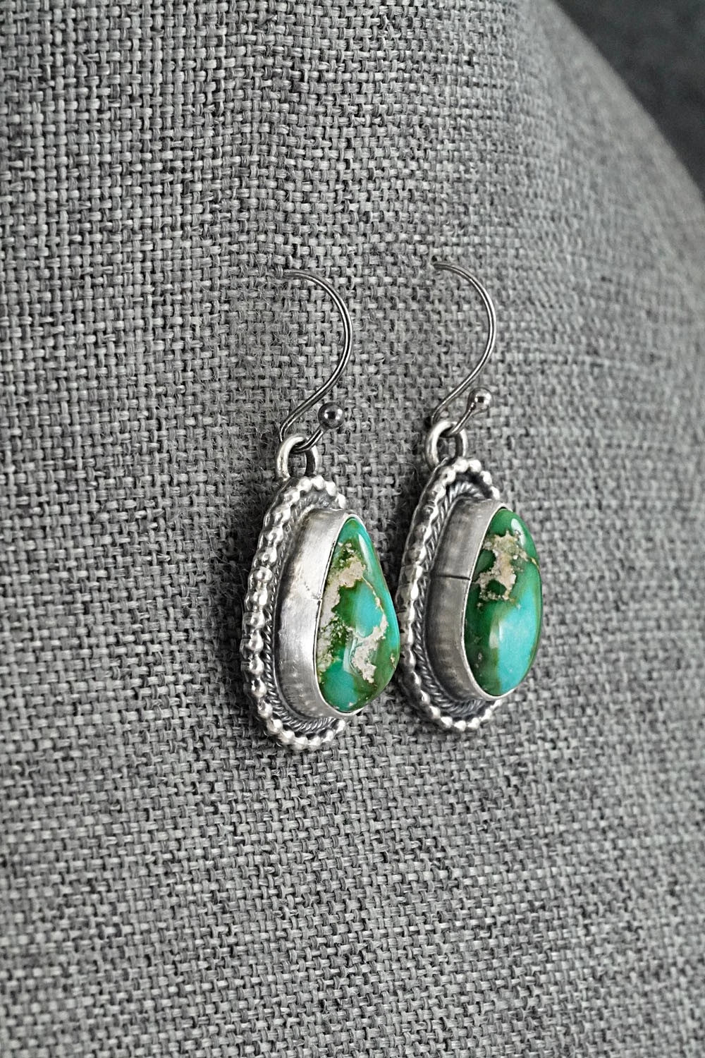 Turquoise & Sterling Silver Squash Blossom Set - Darrin Livingston