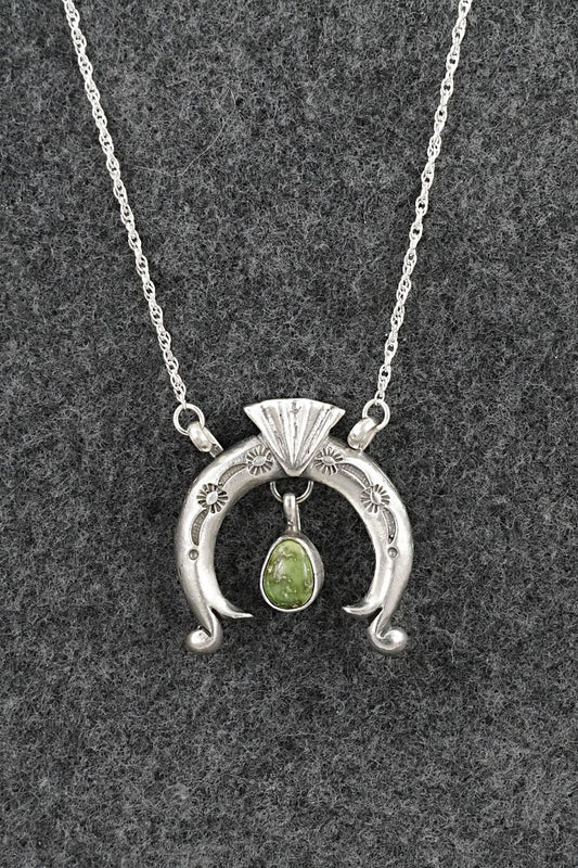 Turquoise & Sterling Silver Necklace - Gary Shorty