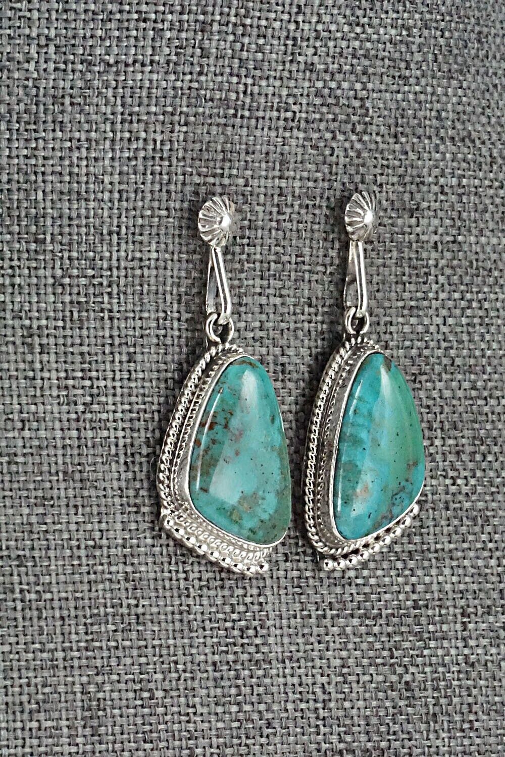 Turquoise and Sterling Silver Earrings - Sharon McCarthy
