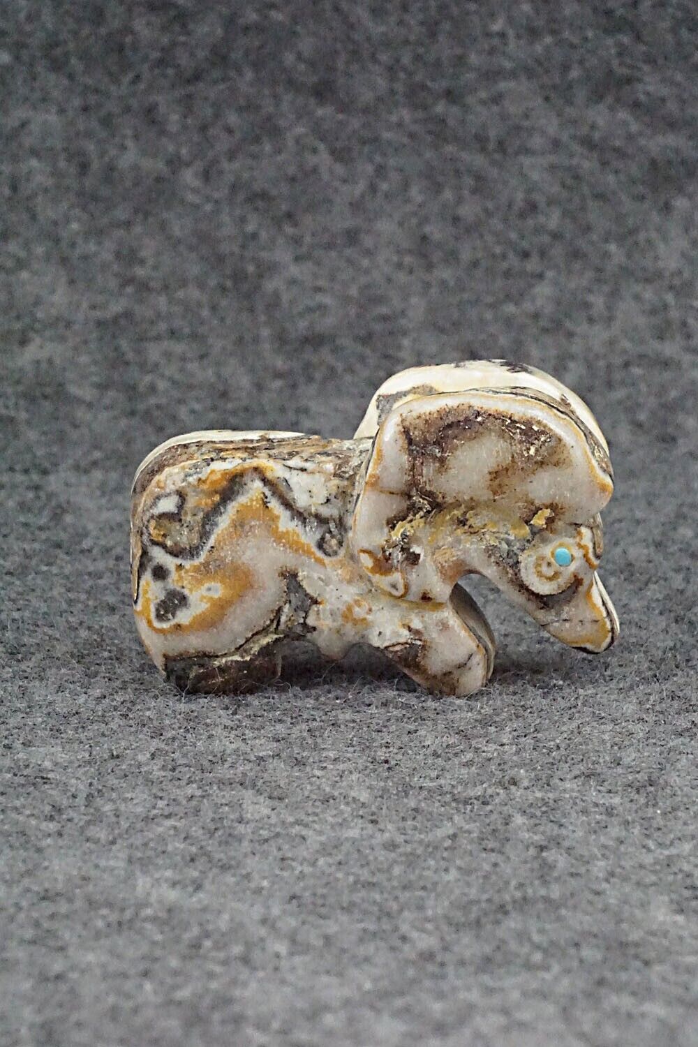 Ram Zuni Fetish Carving - Danny Lonjose