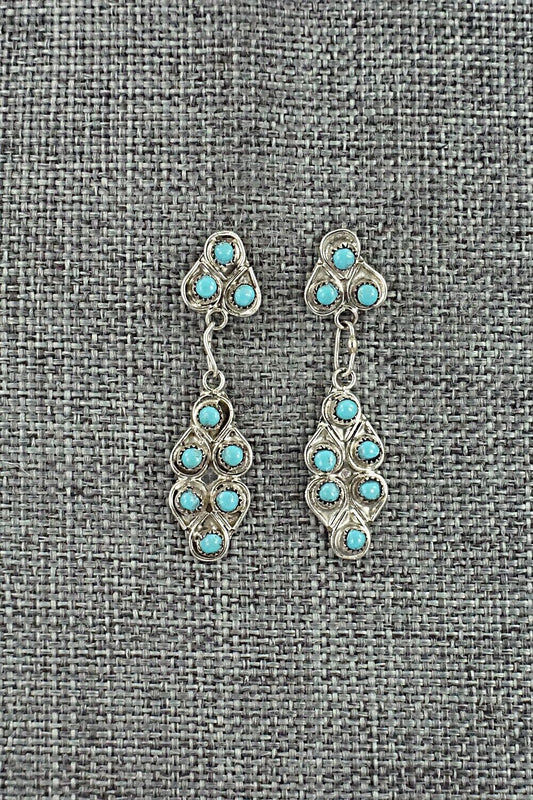 Turquoise & Sterling Silver Earrings - Waylon Johnson