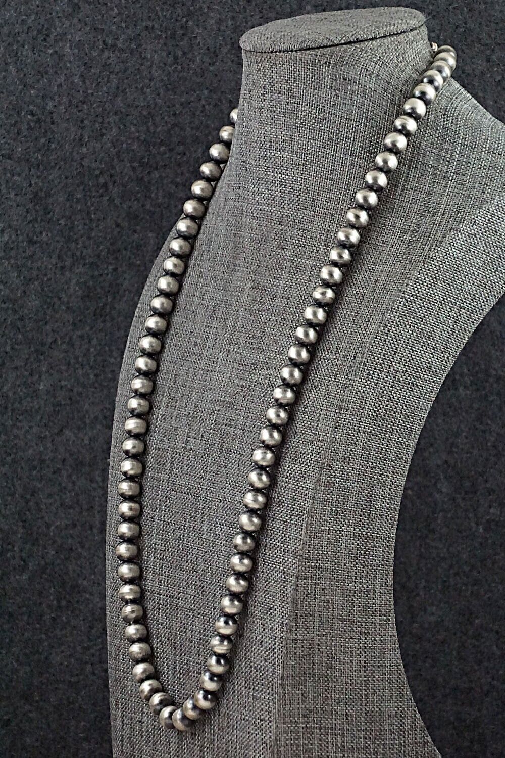 Sterling Silver Navajo Pearl Necklace - Bryannen Halwood
