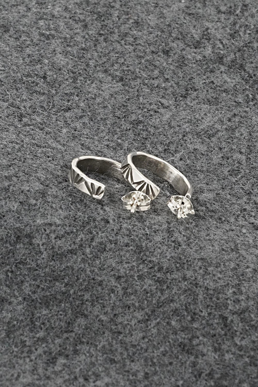 Sterling Silver Hoop Earrings - Elaine Tahe