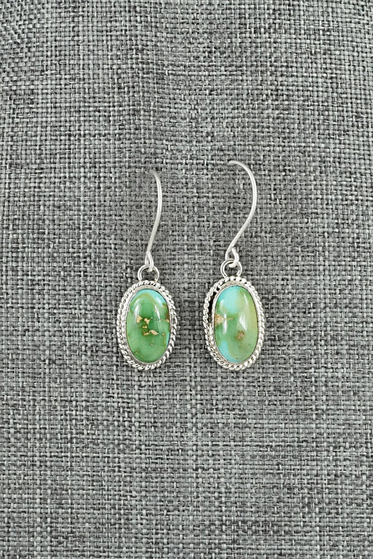 Turquoise & Sterling Silver Earrings - Eugene Gruber