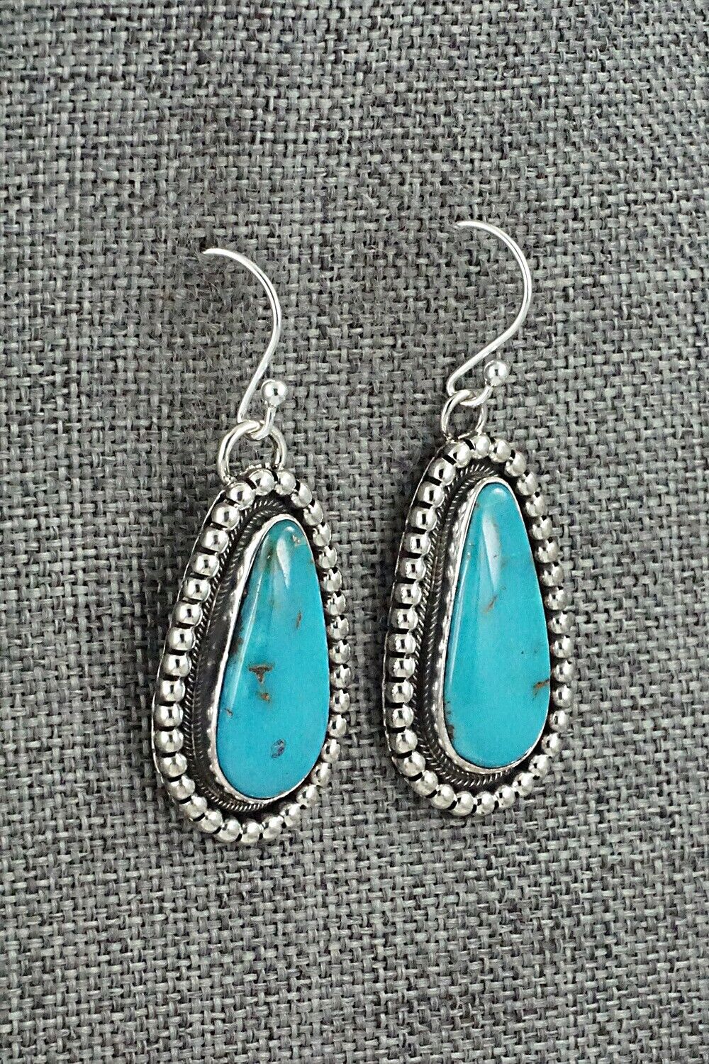 Turquoise & Sterling Silver Earrings - Mark Yazzie