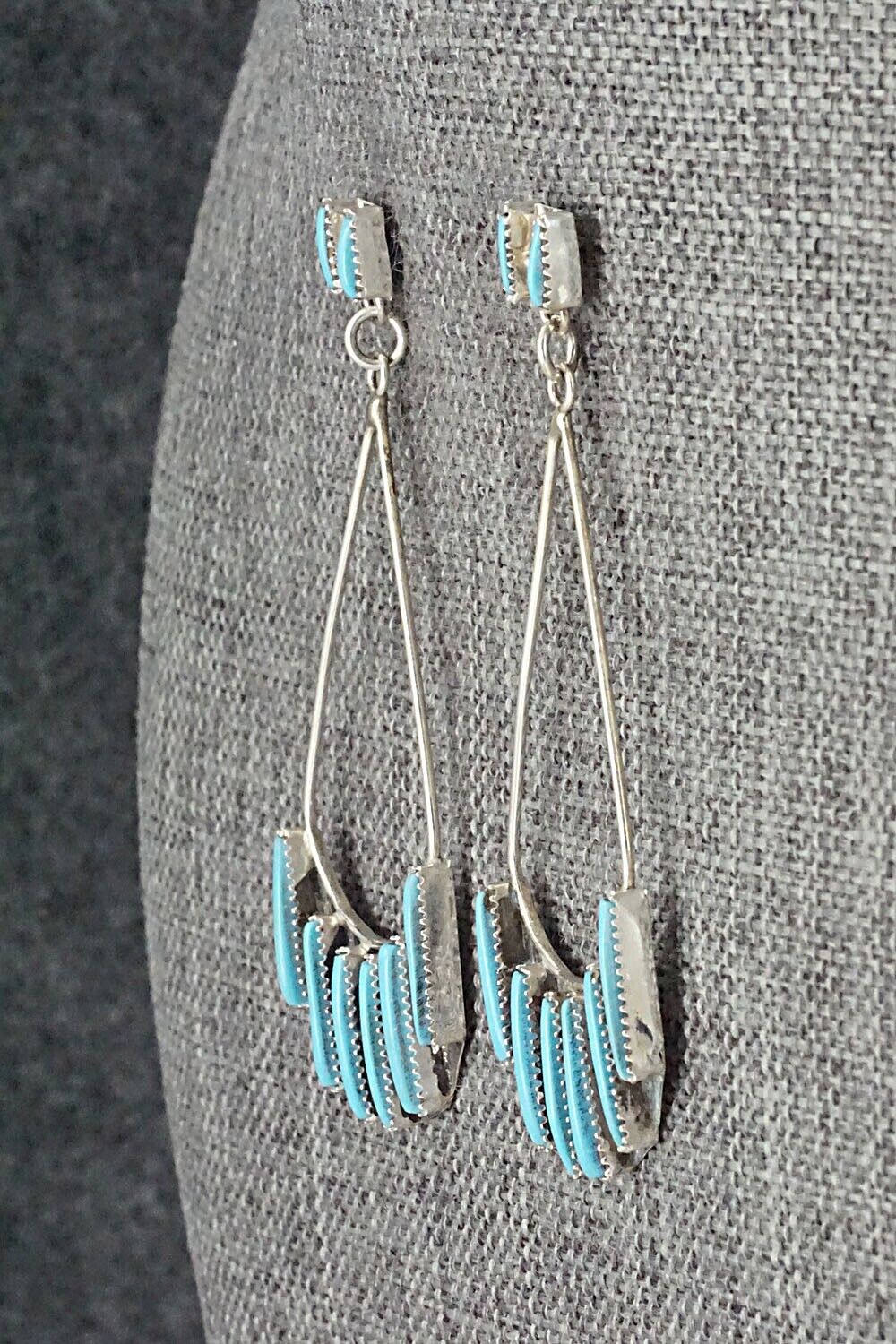 Turquoise & Sterling Silver Earrings - Ashley Laate