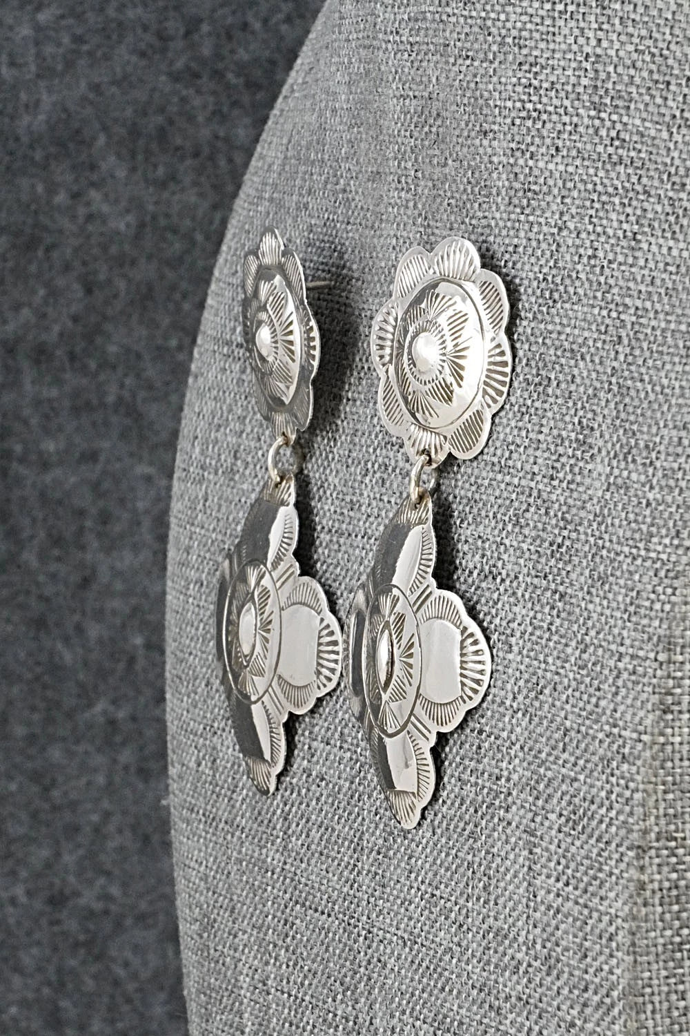Sterling Silver Earrings - Bertha Begay