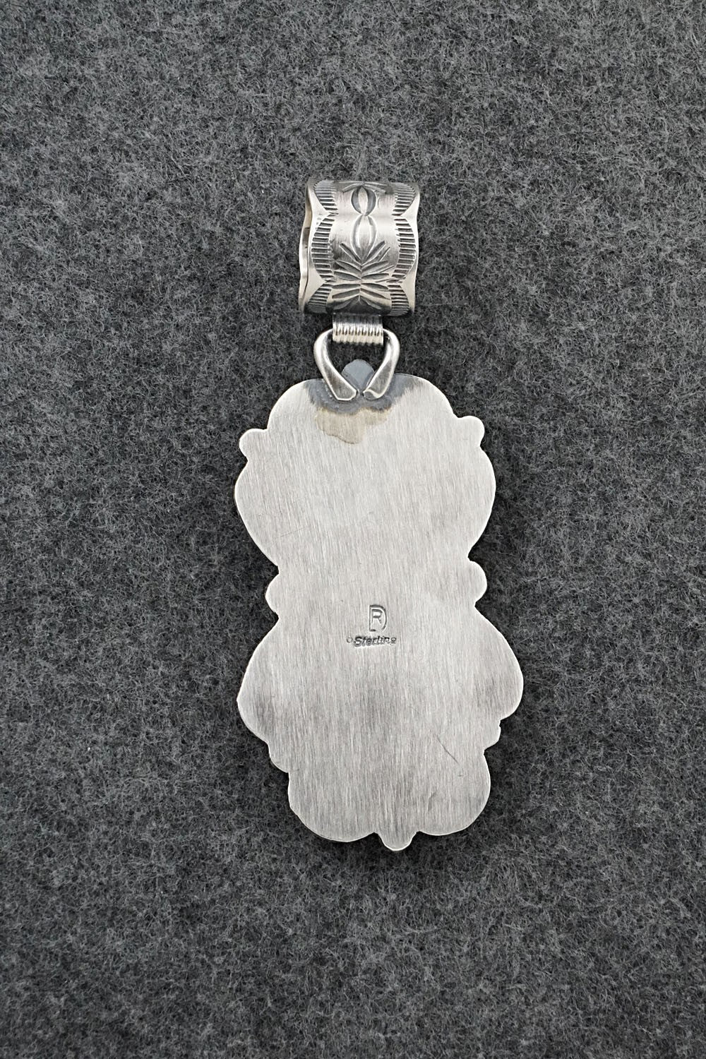 Turquoise & Sterling Silver Pendant - Raymond Delgarito