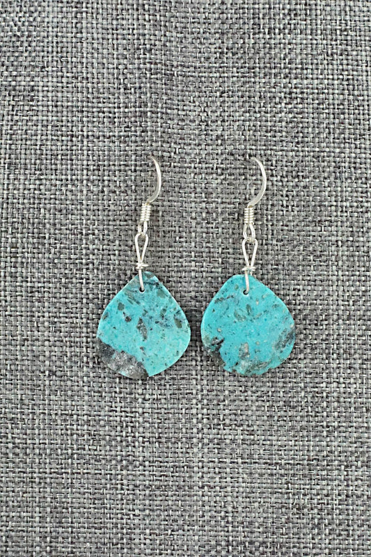 Turquoise & Sterling Silver Earrings - Joe Garcia