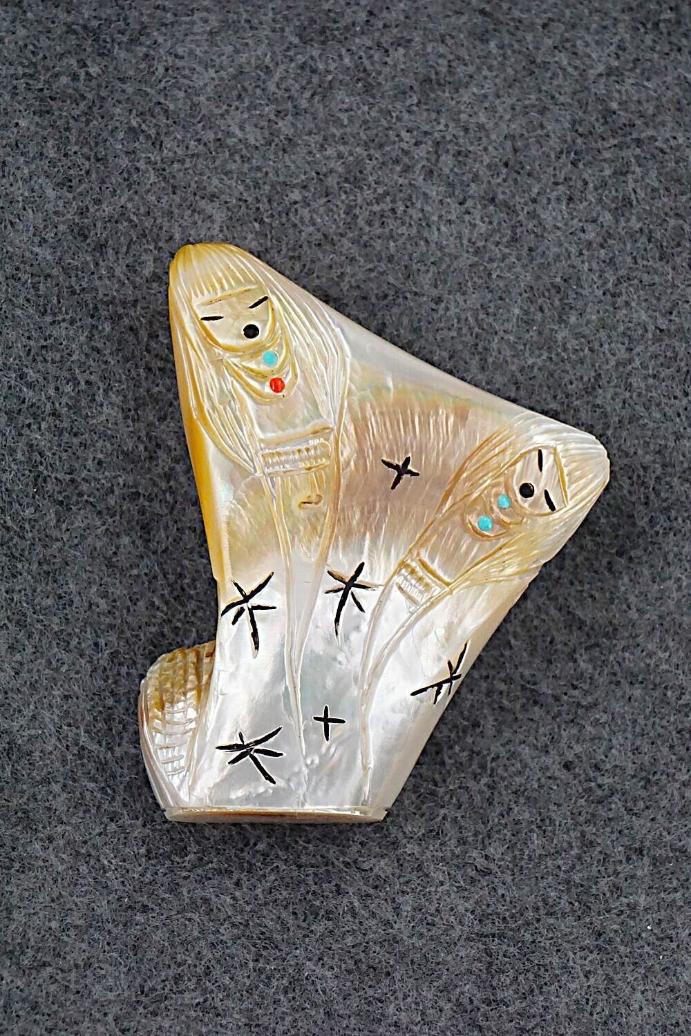 Corn Maiden Zuni Fetish Carving - Sandra Quandelacy