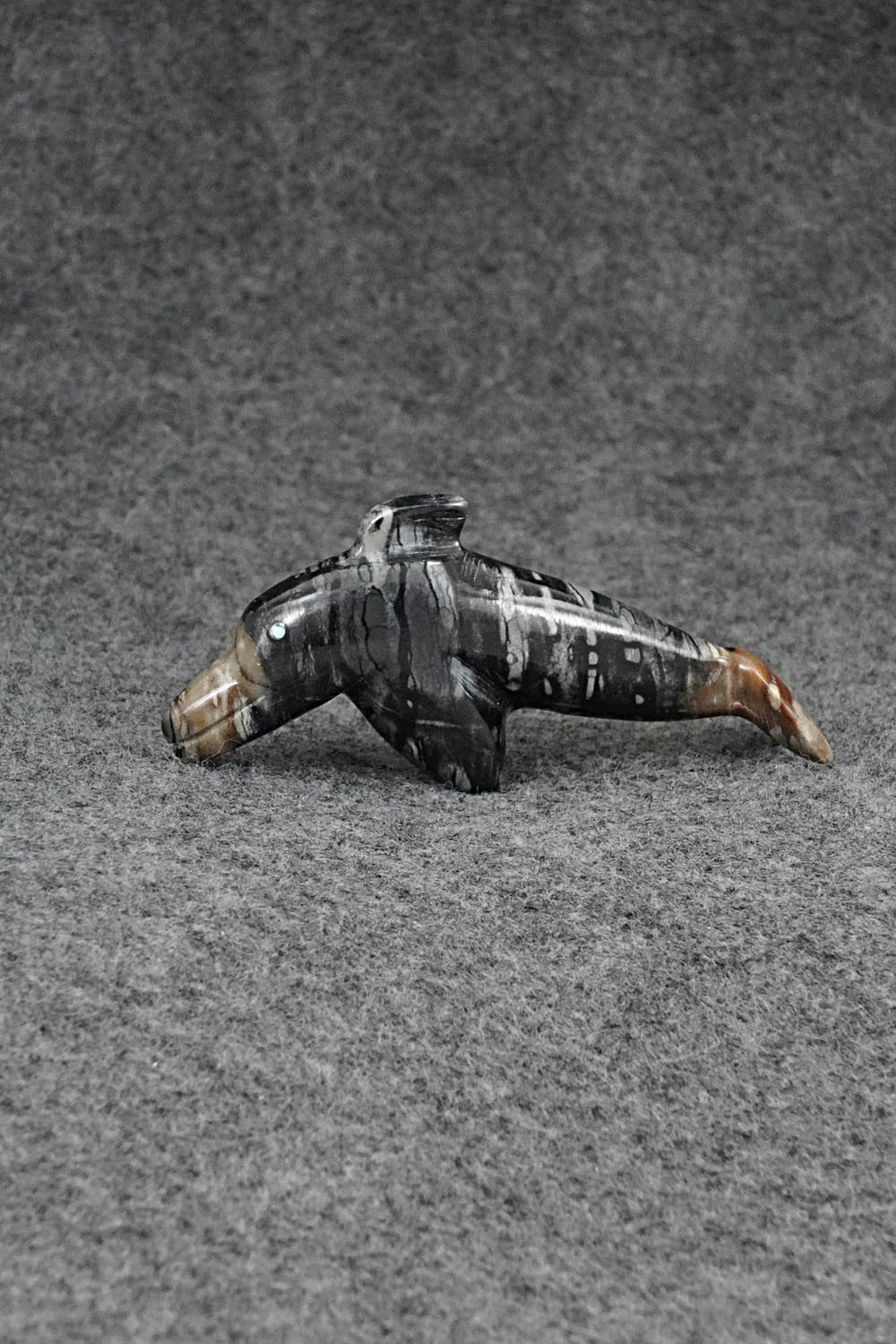 Dolphin Zuni Fetish Carving - Todd Etsate