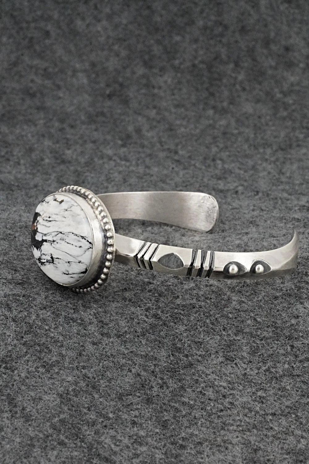 White Buffalo & Sterling Silver Bracelet - Paul Livingston