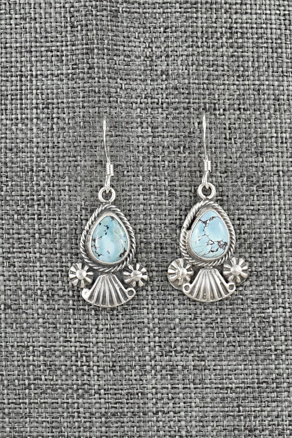 Turquoise & Sterling Silver Earrings - Verley Betone