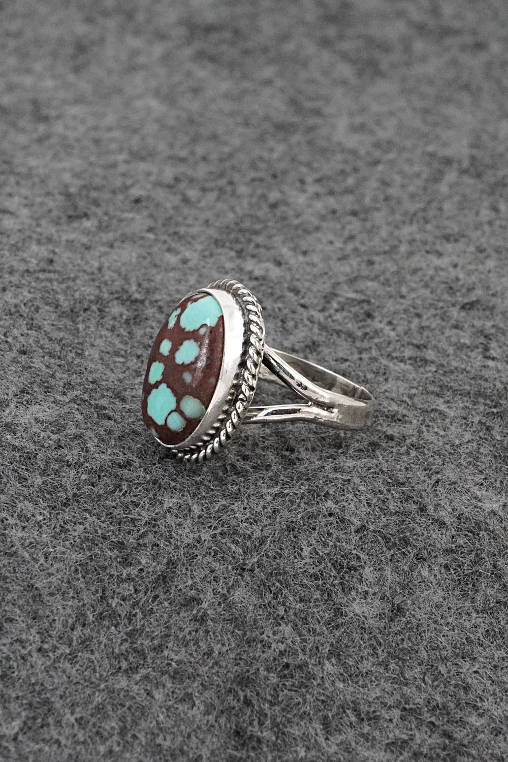 Turquoise & Sterling Silver Ring - Eugene Gruber - Size 5
