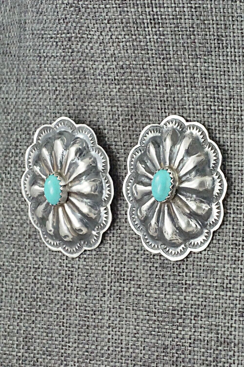 Turquoise & Sterling Silver Earrings - Rita Lee