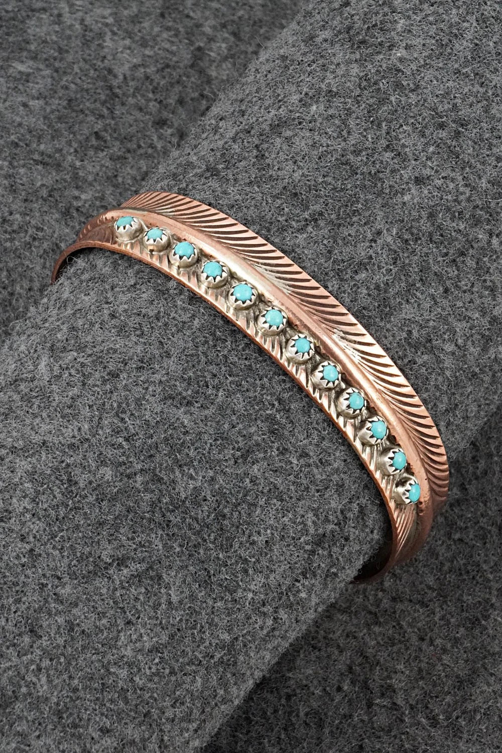 Turquoise & Copper Bracelet - Aaron Davis