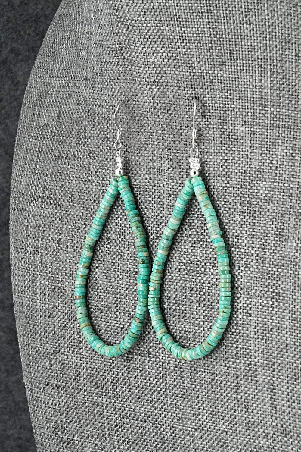 Turquoise & Sterling Silver Earrings - Doreen Jake