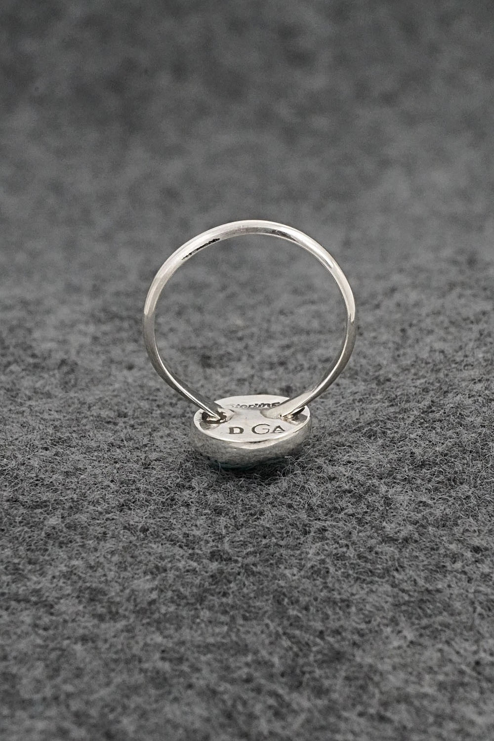 Turquoise & Sterling Silver Ring - Darius Arviso - Size 7.5