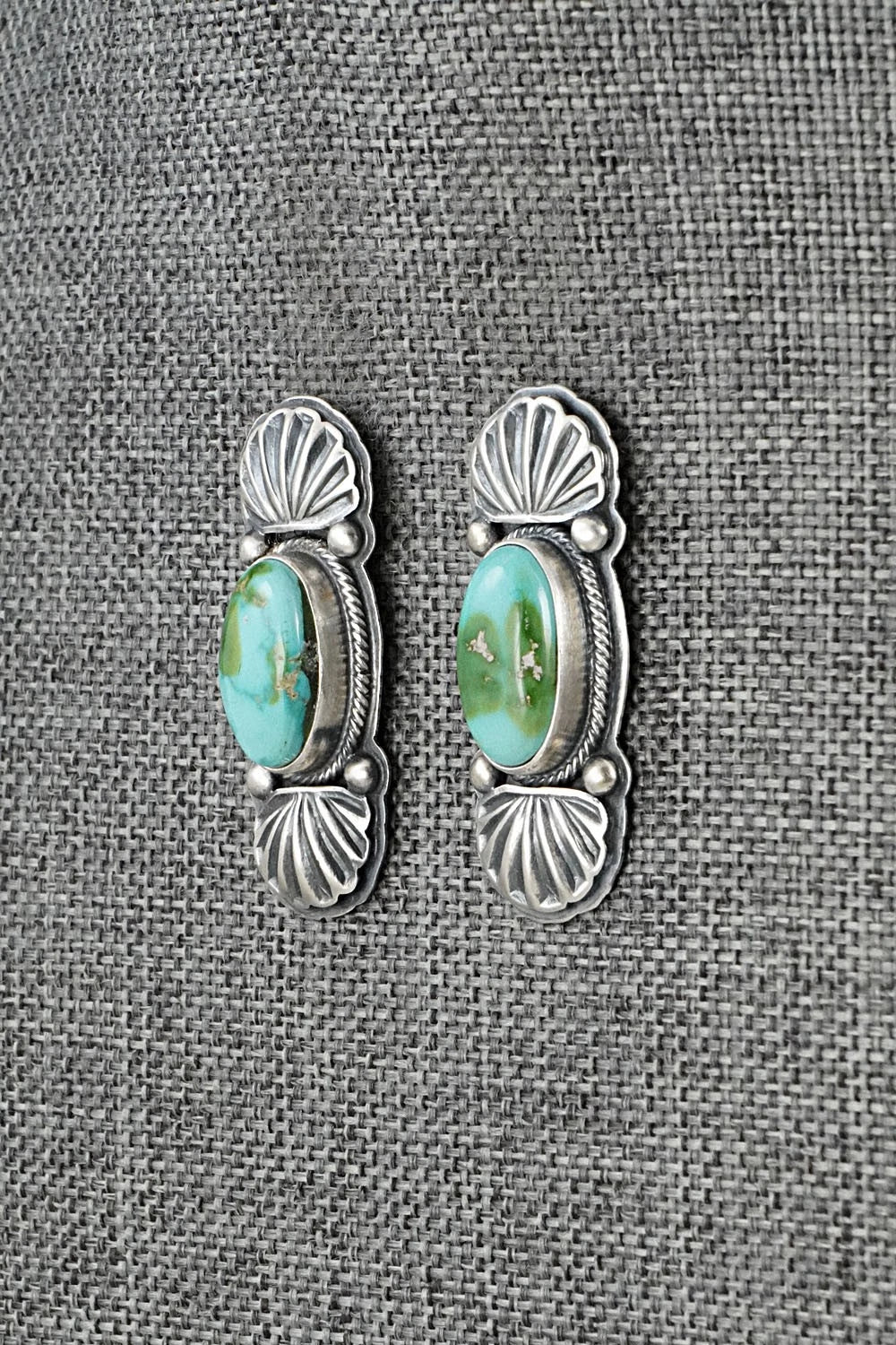 Turquoise & Sterling Silver Necklace and Earrings Set - Randy Boyd