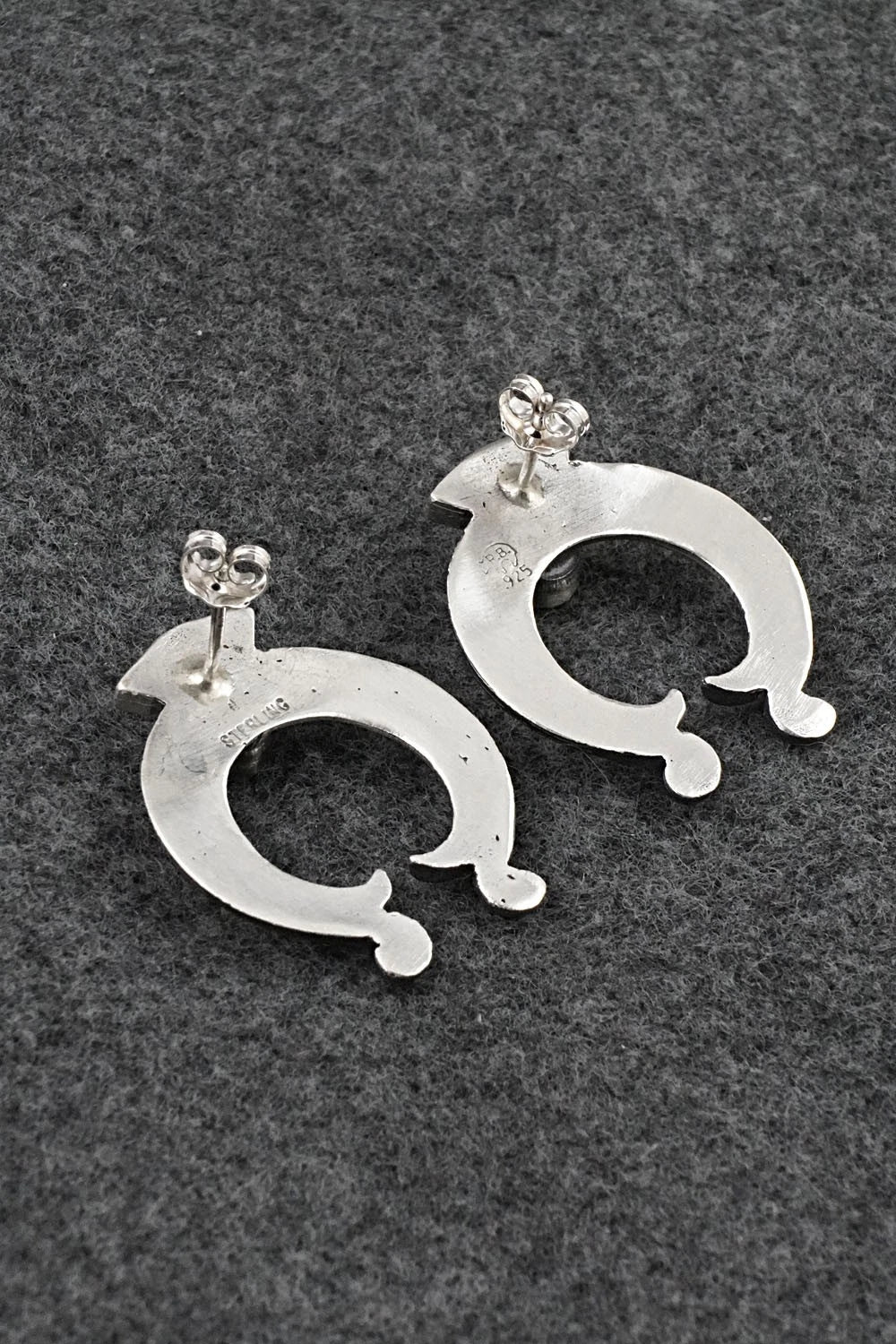 Turquoise & Sterling Silver Earrings - Adrienne Gordon