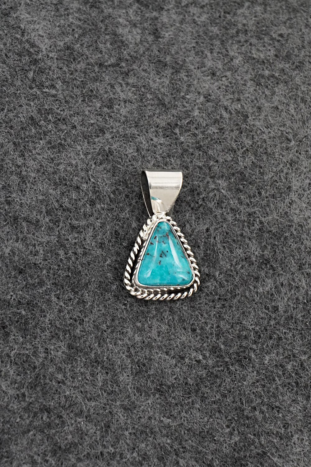 Turquoise & Sterling Silver Pendant - Rena Begay