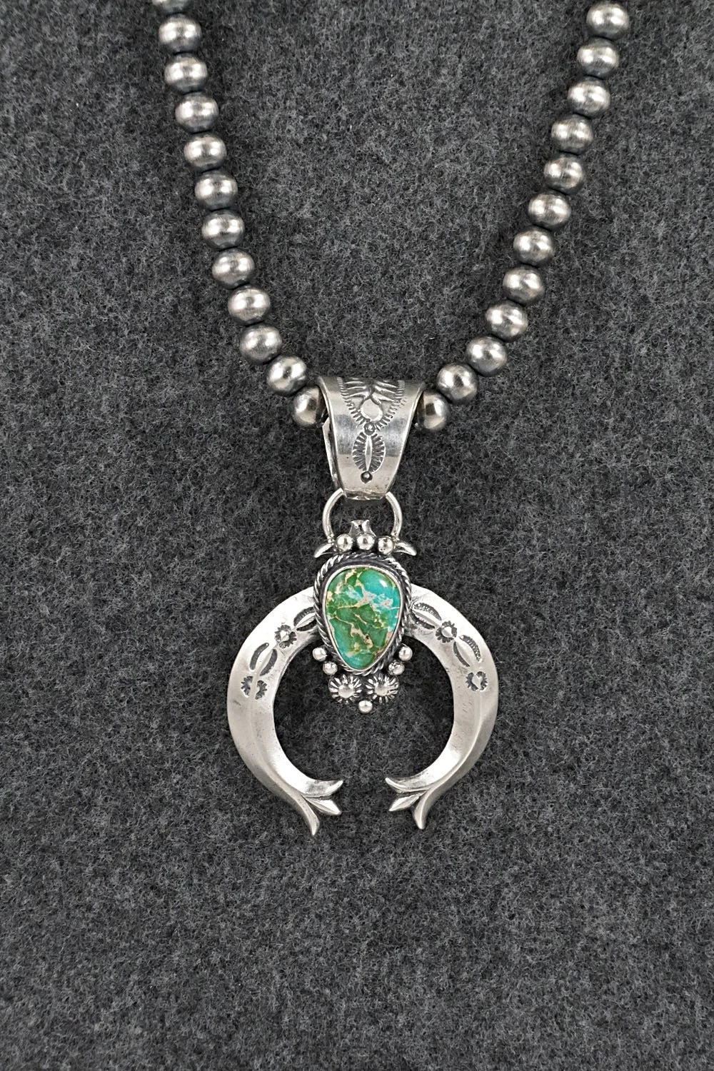 Turquoise & Sterling Silver Necklace - Samuel Yellowhair
