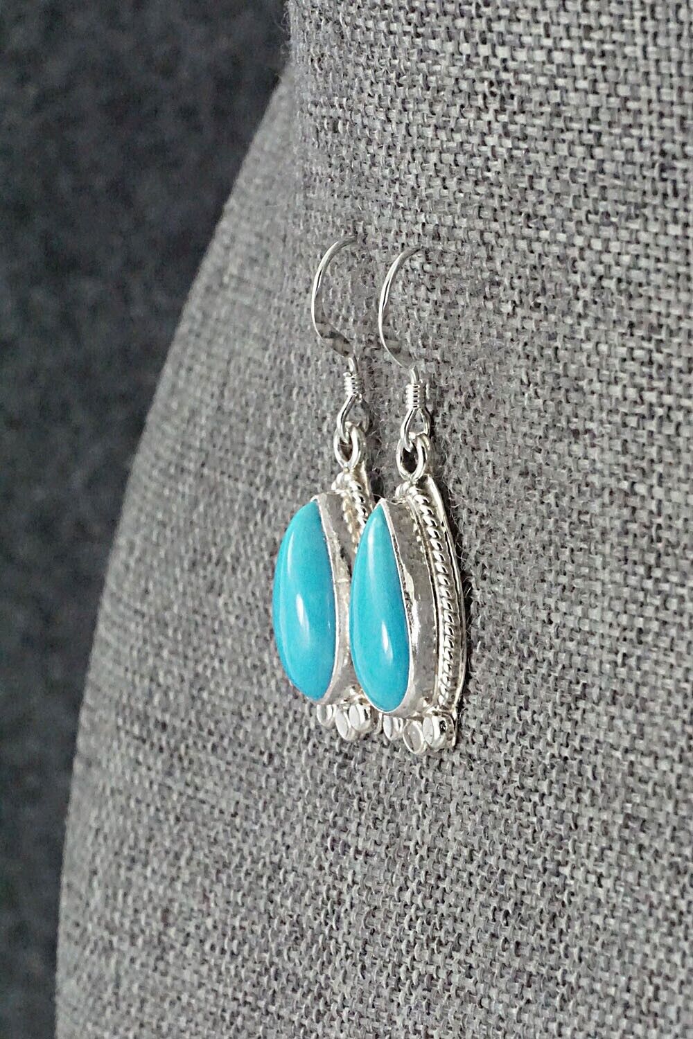 Turquoise and Sterling Silver Earrings - Sharon McCarthy